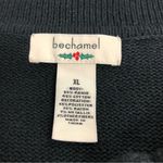 Bechamel women’s xl holiday button up vest ugly Christmas sweater festive knit Photo 2