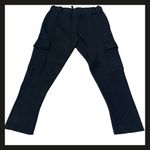 ZARA  Knit Women’s Black Heavyweight Cargo Joggers Pants Size S Pull On. EUC Photo 2