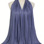 SheIn New Style Soft Casual Solid Color Scarf in Blue​​​​ Photo 0