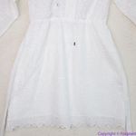 White House | Black Market NEW‎  Long-Sleeve White Eyelet Dress, S Photo 10