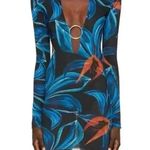 Louisa Ballou Helios Double Layer Mesh Dress Night Blooming Flower Size Medium Blue Photo 13