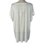 Style & Co 1X-Large Top Graphic Dolman Sleeve V-Neck Semi-Sheer White "Buoy Bye" Photo 4