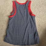 Old Navy Striped Tank Top with Red Trim Photo 1