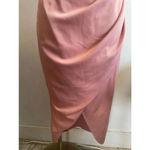 Showpo Dazzling Lights‎ Cowl Drape MIDI Dress Pink Peach Satin Size 6 US 0209 Photo 5