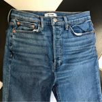RE/DONE REDONE 90s Ultra High Rise Medium Wash Jeans Distressed Ankle Cropped 28 Photo 8