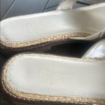 Brighton Ivory Shimmer Oak style embellished sandals size 9.5 M coastal chic Photo 4