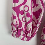 ZARA Dress Pink White Print Belted Mini Size XL Photo 3