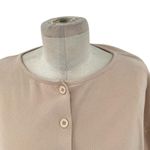 Privacy Please  Keaton Cropped Top Cardigan Long Sleeve Knit Nude Tan Size Medium Photo 2