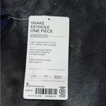 Athleta NWT  navy snakeskin keyhole one piece swimsuit small Photo 10