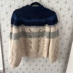 J.Crew Point Sur Pointelle Ombré Open Knit Sweater Photo 3