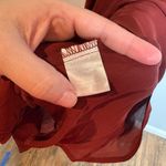 Haute Hippie  rust maroon cowl neck silk drapey dress Photo 4