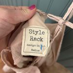 Style Rack  Romper‎ with Ruffles and Low Back, Size Medium pink Photo 4