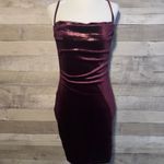Lulus  Sparkling Sweetheart Plum Purple Gold Glitter Velvet Mini Dress  Photo 4