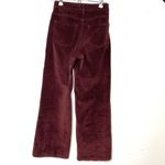 ZARA  Brown chocolate WINE Velvet Wide Leg Pants sz 2 Photo 1