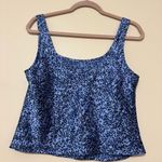 Victoria's Secret 90s Victoria’s Secret Satin Floral Square Neck Tank Top Photo 1
