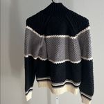 We The Free Free People  Striped Chunky Knit Zip Up Sweater NWT $228 Photo 2