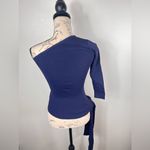 Gracia  One Shoulder Silky Knit Side Waist Belt Size S Photo 1