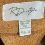 RD Style 100% leather brown snap button skirt size medium NWOT Photo 4