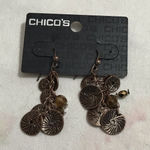 Chico's Chico’s Hypoallergenic Bohemian Drop Dangle Earrings Copper Tone Photo 0