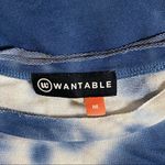🛍️ 5/$20 Wantable Tie Dye Pullover White Blue Denim/Navy Top Size M Size M Photo 6