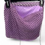 NWT White FOX | S / M | Set Skirt Halter Crochet Outfit Purple Mini Cropped Photo 4