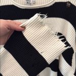 Princess Polly  London Bridge Striped Distressed Sweater size XS/S Photo 6