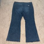 Michael Kors Button Hem Flare High Waist Denim Blue Jeans Women's 18W Photo 7
