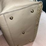 Roberto Cantani Large Gray Pebbled Leather Tote 2 Way Bag Blue Photo 6