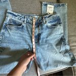 ZARA Mid Rise Straight Leg Ankle Rigid Blue Jeans Sz 30 (8)USA Photo 8