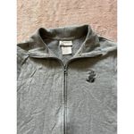 Disney Walt World Woman Fleece Zip Sweater Mickey Mouse Gray Sz Medium Photo 2