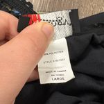 Pantology Vintage Y2K Floral Maxi Skirt Leather Belt Stretch Waist Fairy Large Black Photo 7