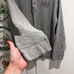 Tri Delta Button Down Henley Long Sleeve Gray Size L Photo 2