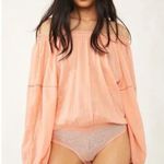 Free People Solid Sundown Bodysuit in Desert Pink Small Photo 0