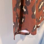 Sew In Love Medium Animal Print Short Sleeve Top Brown Photo 3