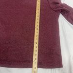 CeCe  Women's Wine Pink Ruffle Long Sleeve Pullover Sweater Sz 1X Babies Shimmery Photo 8