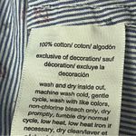 Tommy Hilfiger  Blue Striped Anchor Print Shirt Women’s S – Nautical Coastal Photo 8