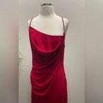 New! MONSE Draped Asymmetric Slip Tank Dress in Crimson Sz‎ 12 $1,190 Red Photo 10