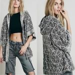 Free People  Santa Fe Jacquard Zippered Kimono Hoodie Size Small Photo 1