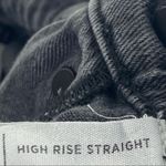 PacSun  Black Wash High Rise Straight Ripped Distressed Frayed Hem Jeans, Size 24 Photo 4