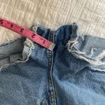 PacSun  High Rise Distressed Denim Medium Wash Relaxed Fit Mom Shorts Size 29 Photo 10