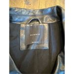 Elodie  faux leather motorcycle biker full zip jacket size medium belted Photo 3