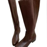 H by Halston Elegant Brown Knee-High Women's Boots preppy equestrian Photo 0