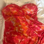 Hello Molly Orange Floral Mini Dress Photo 1
