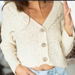 Natural Life  Open Cable Knit cropped sweater size L/XL Photo 0