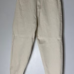 We Wore What  Jeans Washed Ivory Ultra High Rise Balloon Leg Tapered Denim Size‎ 30 Photo 0