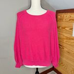 Free People  Found My Friend Boucle Pullover Sweater Rock Candy Hot Pink Small S Photo 1