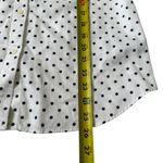 CHAPS White Blue Polka Dots Non Iron Button Up Shirt Women Size Medium | 71-17 Photo 4