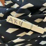 Joseph Ribkoff  Womens Pants Black Tan Size 10 Flare‎ Leg Geometric art to wear Photo 5