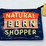 Blue Q NWT from  - Natural Born Shopper Zip Top Coin Purse Photo 0