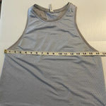 Athleta  Chi Dot Mesh‎ Workout Active Crop Tank Blue size XS Sporty Athlesiure Photo 4